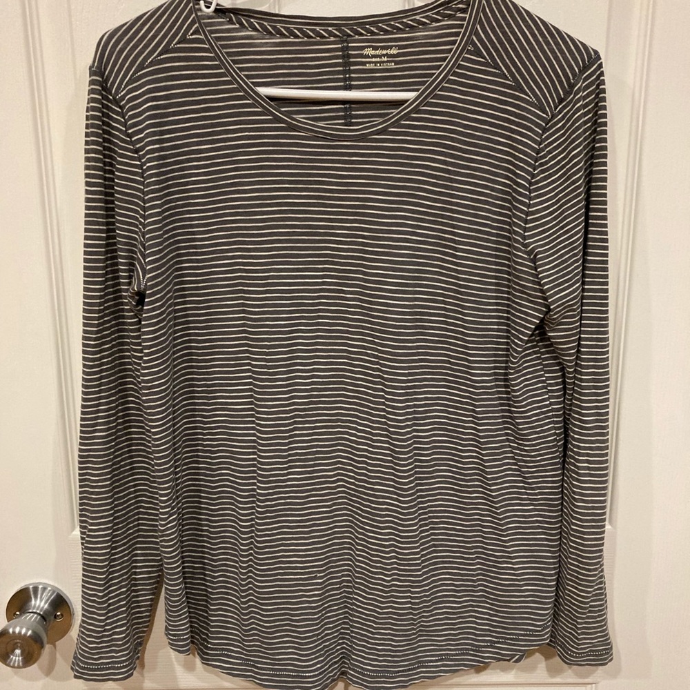 Maxwell striped long sleeve. Lightweight.